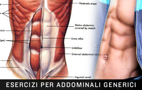 Esercizi per addominali